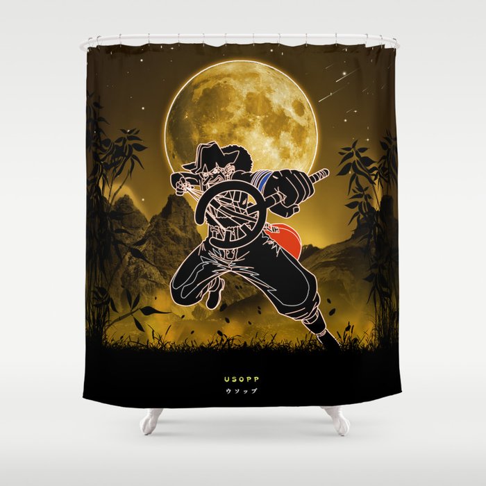 One Piece Zoro Retro Shower Curtain