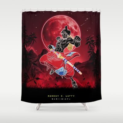 One Piece Red Shower Curtain