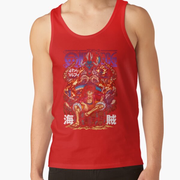 One Piece Luffy X Kaidou Tank Top - Image 5