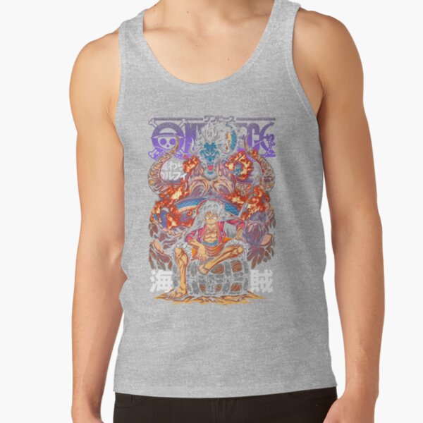 One Piece Luffy X Kaidou Tank Top - Image 4