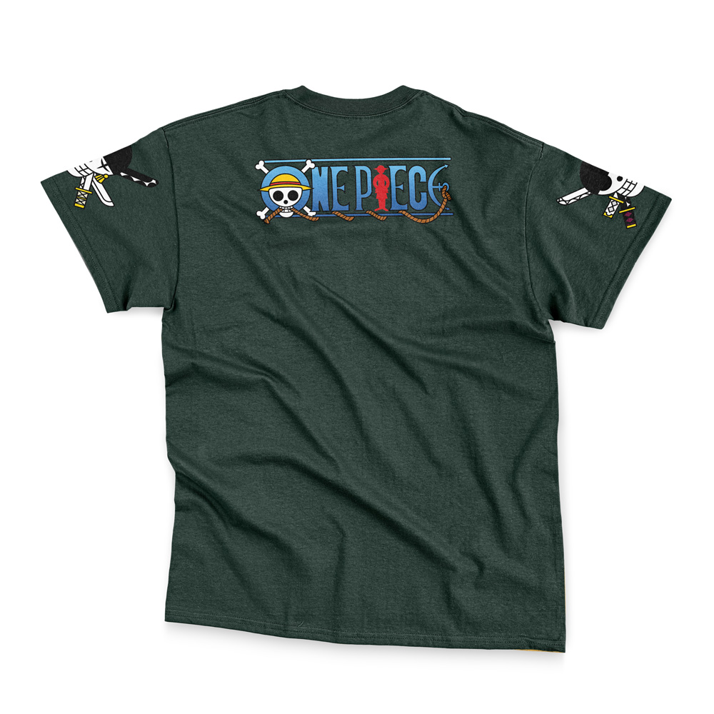 Roronoa Zoro V2 One Piece Streetwear T-Shirt - Image 4