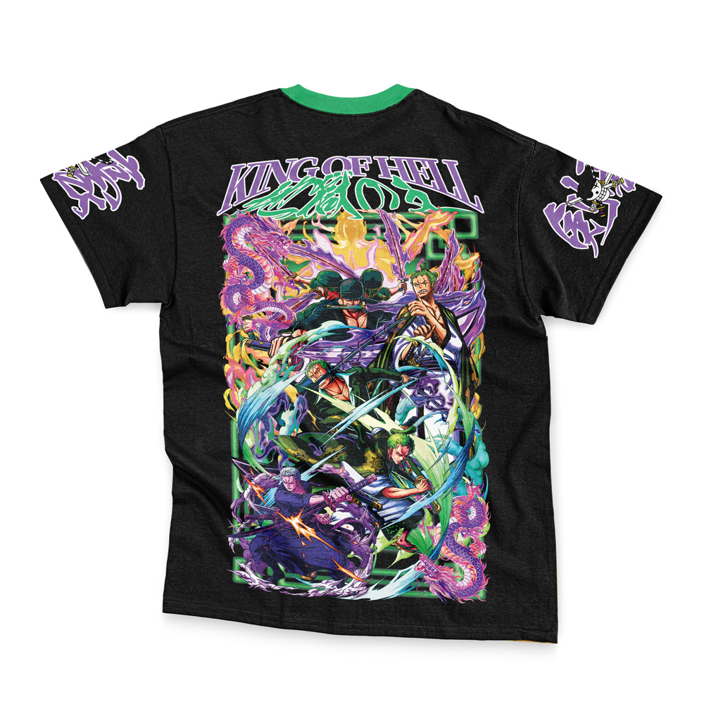 Roronoa Zoro V4 One Piece Streetwear T-Shirt - Image 2