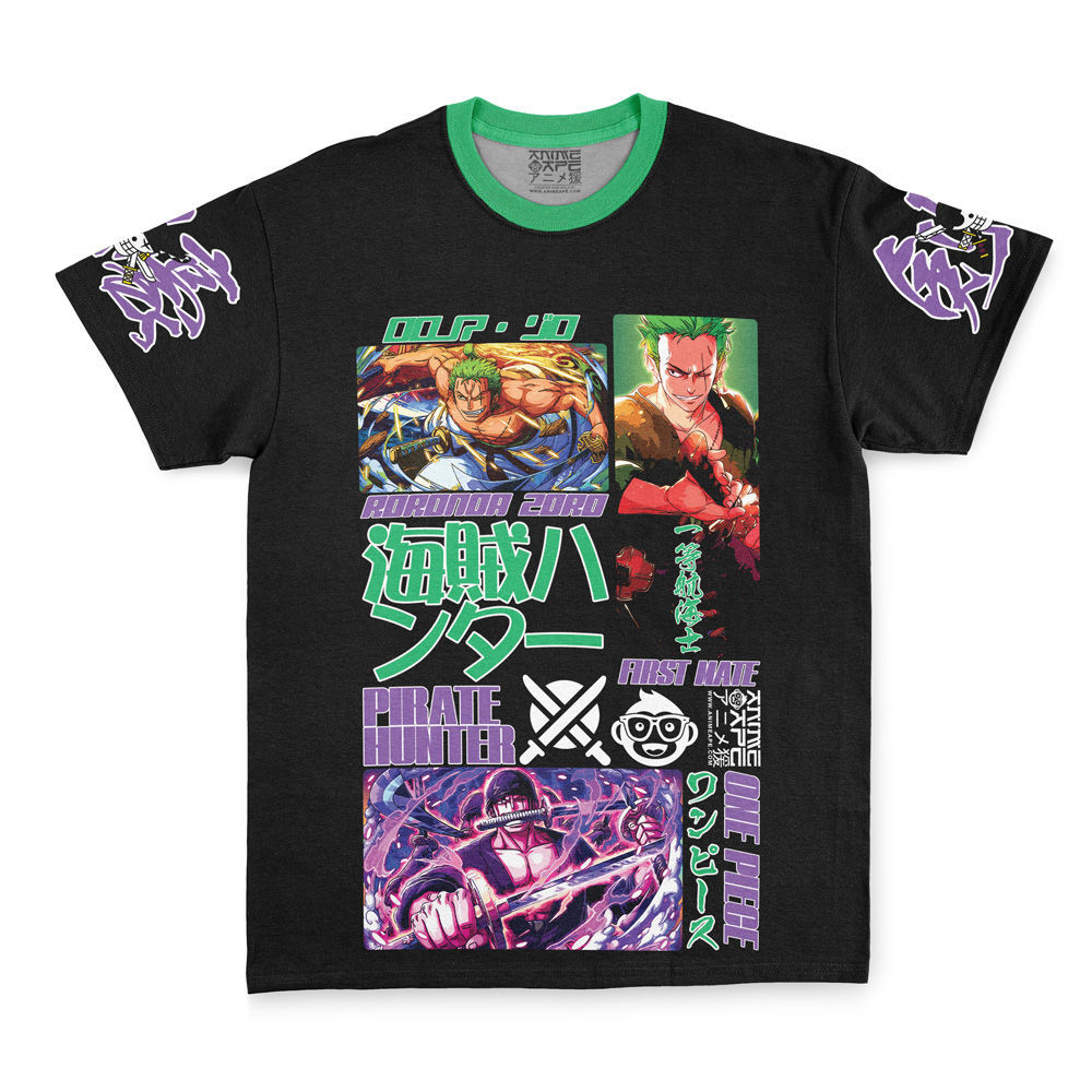Roronoa Zoro V4 One Piece Streetwear T-Shirt - Image 3