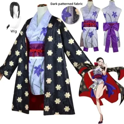 Anime Figures Nico Robin Cosplay Costume Digital Printing Kinomo